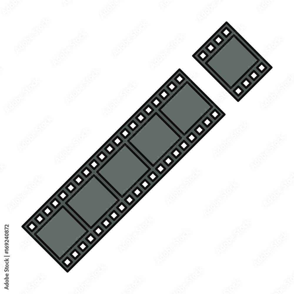 Movie reel symbol icon vector illustration graphic design