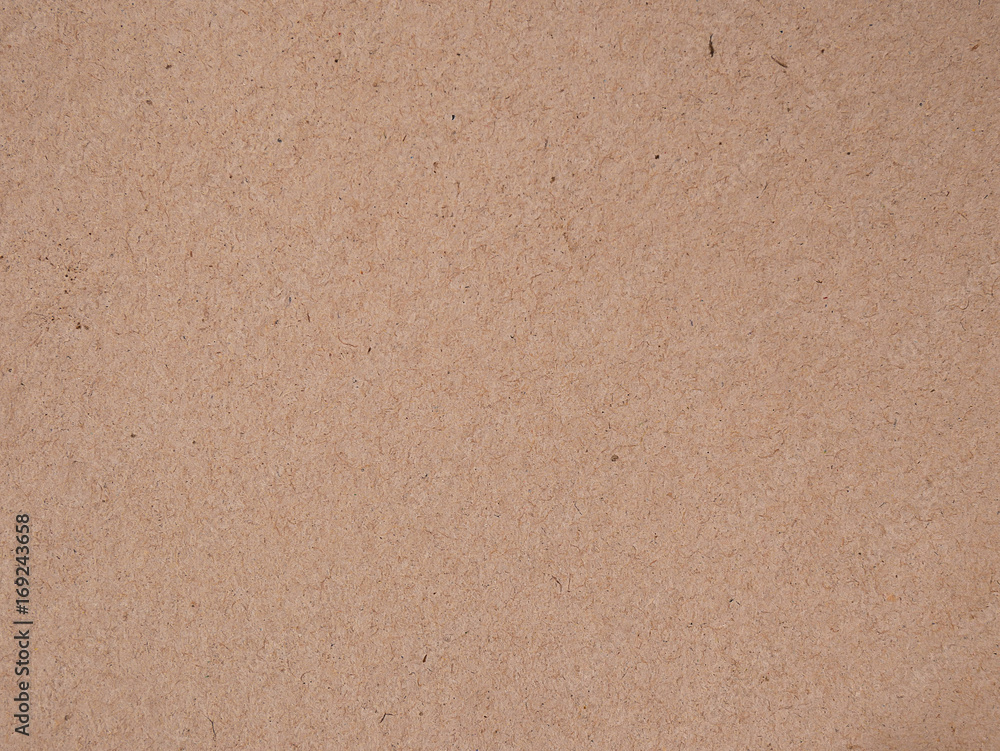 Brown recycled paper or cardboard paper texture background. Stock Photo