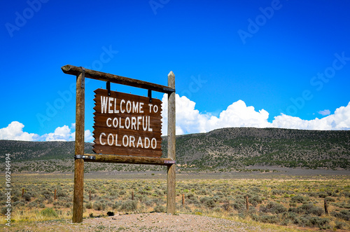 Obraz na płótnie Colorado Welcome w salonie