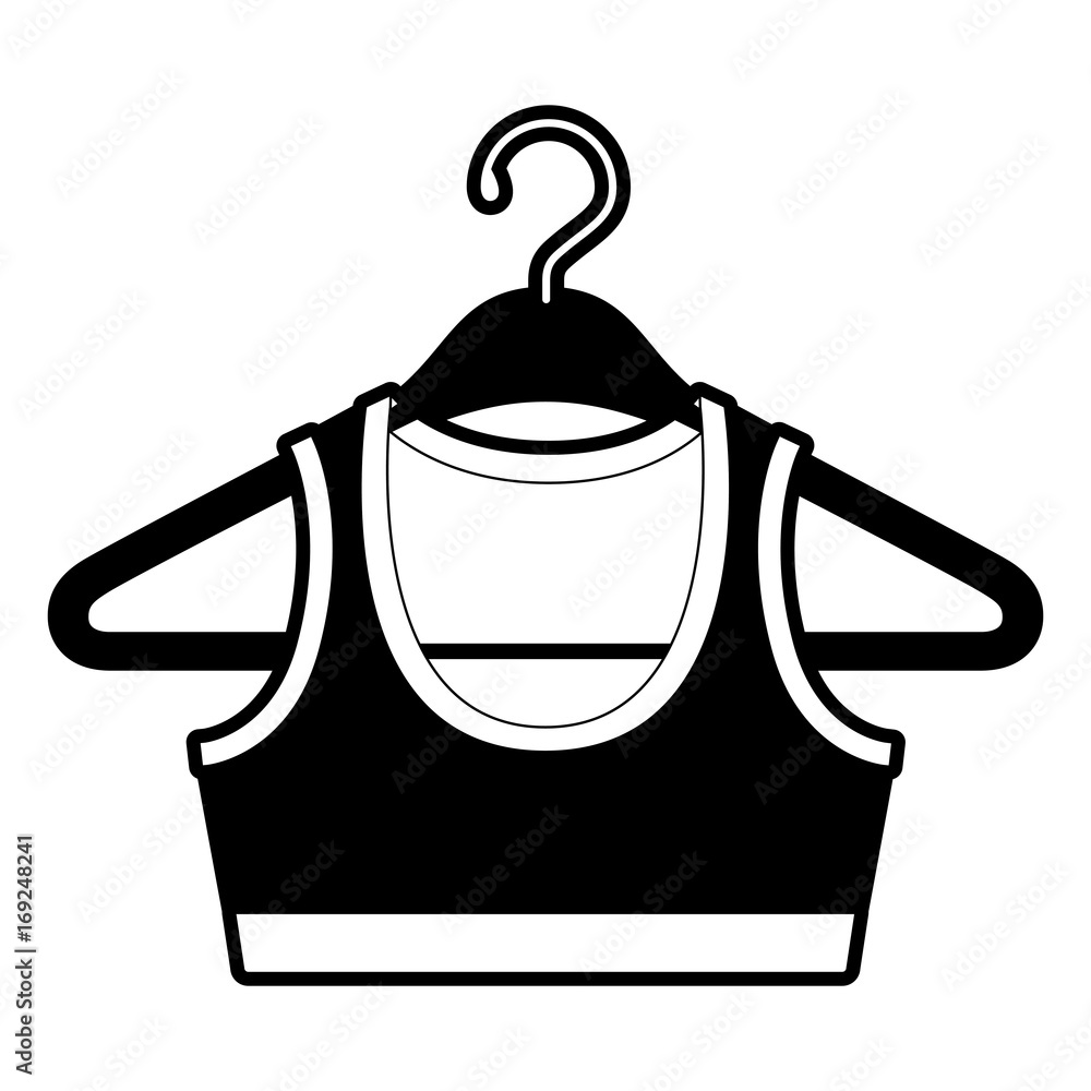 black sections silhouette shirt top for women in clothes hanger black sections silhouette shirt top for women in clothes hanger