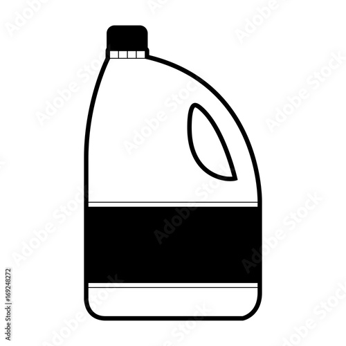 black sections silhouette of bleach clothes bottle photo