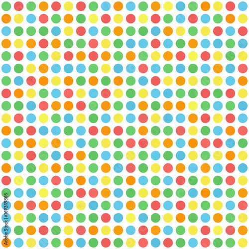 Polka dot pattern. Vector seamless background