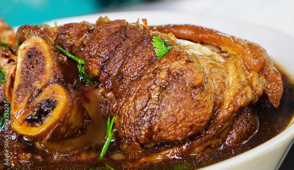 Stewed pork knuckle in Asia Stewed pork knuckle in Asia