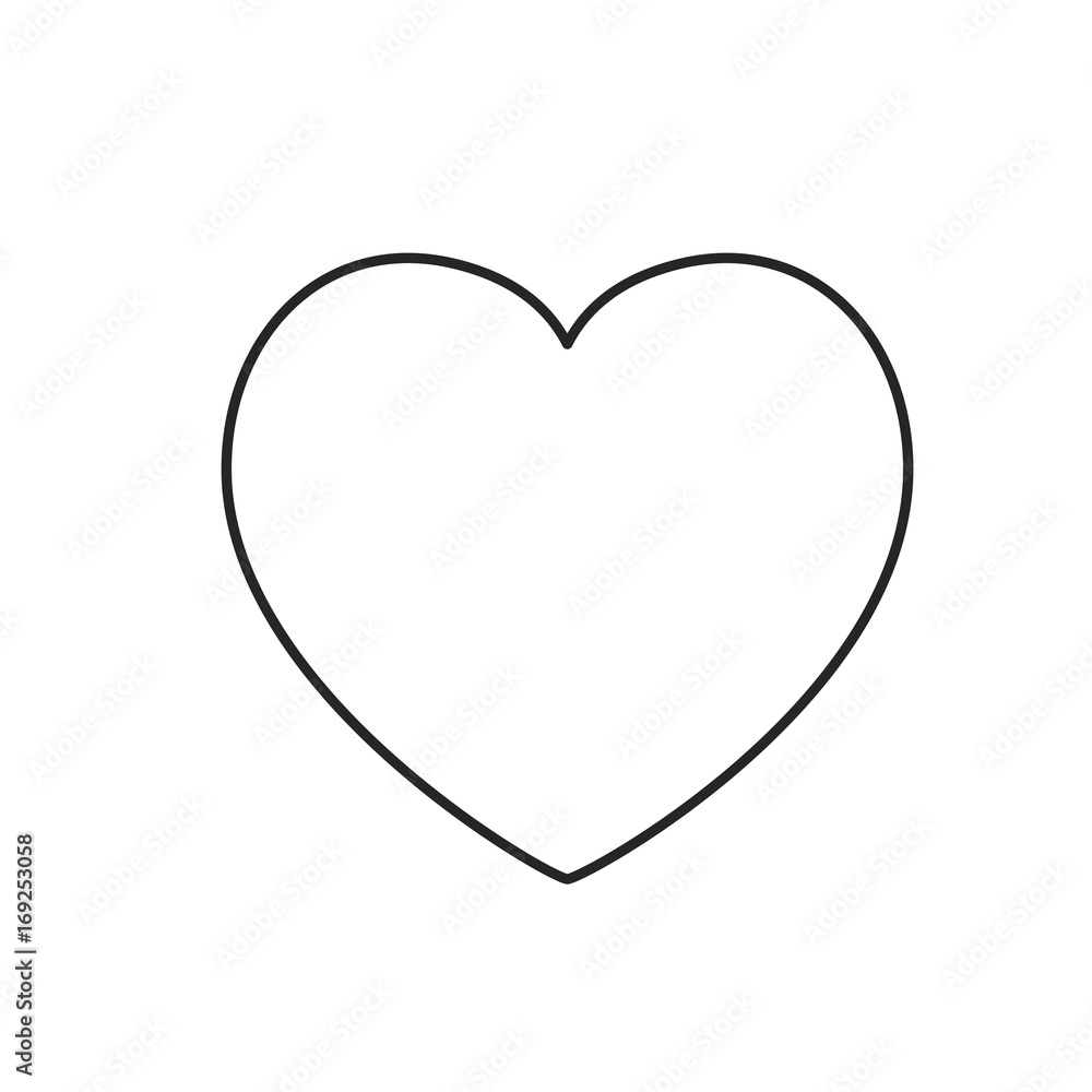 monochrome silhouette of heart icon monochrome silhouette of heart icon