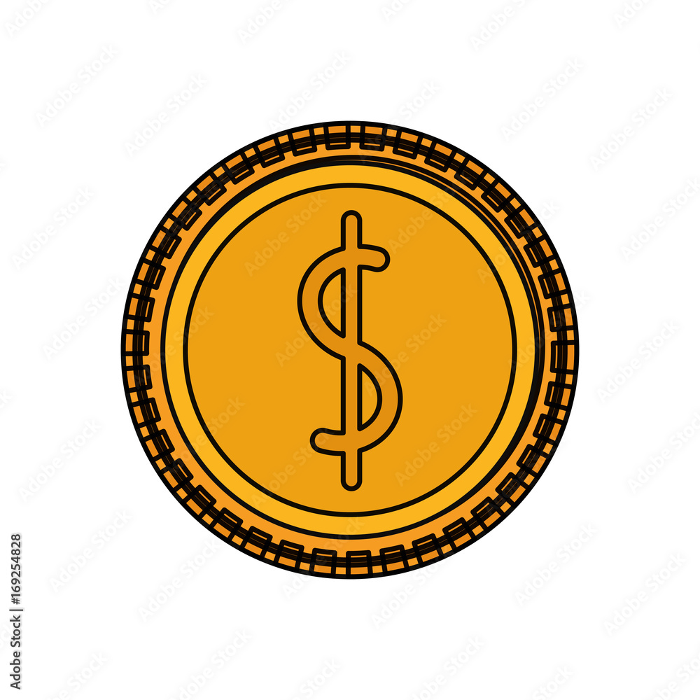 Coins money isolated icon vector illustration graphic design Coins money isolated icon vector illustration graphic design