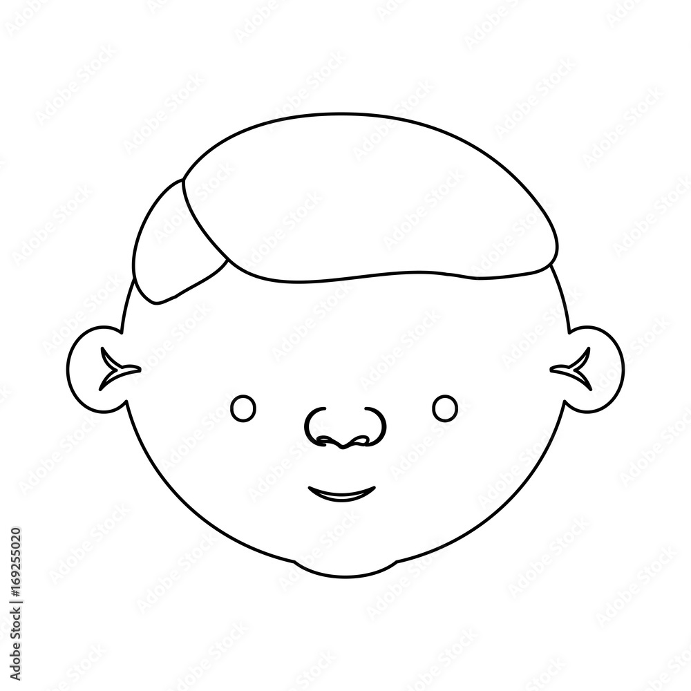 sketch silhouette of face elderly man with hairstyle sketch silhouette of face elderly man with hairstyle