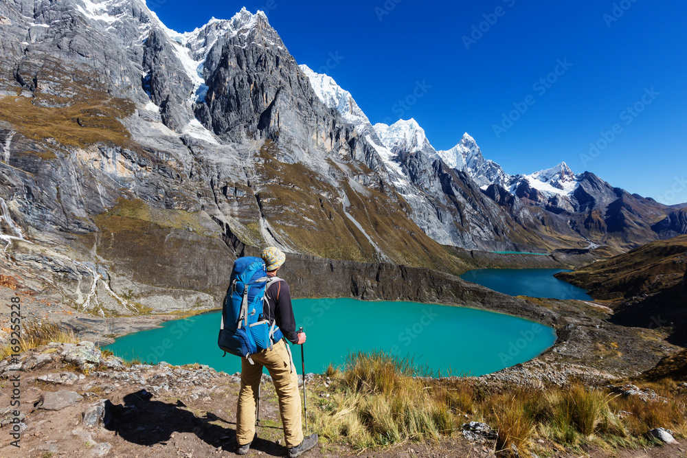 Naklejka premium Hike in Peru
