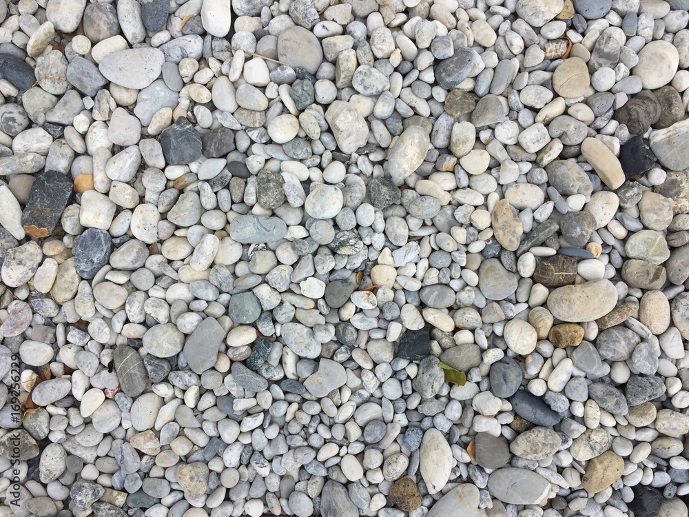 Texture pattern of pebbles gravel and small stones in walk way path for garden interior decoration Texture pattern of pebbles gravel and small stones in walk way path for garden interior decoration