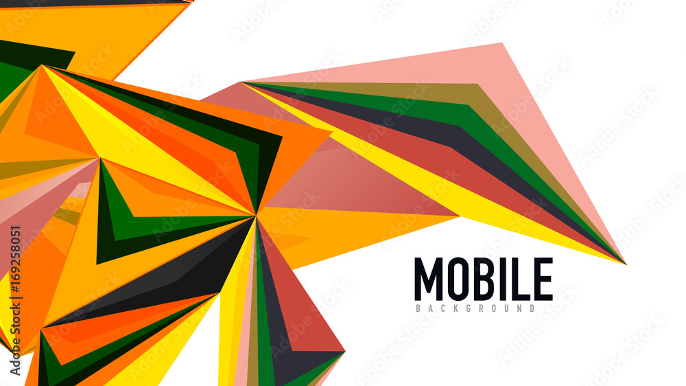 Modern triangle presentation template Modern triangle presentation template