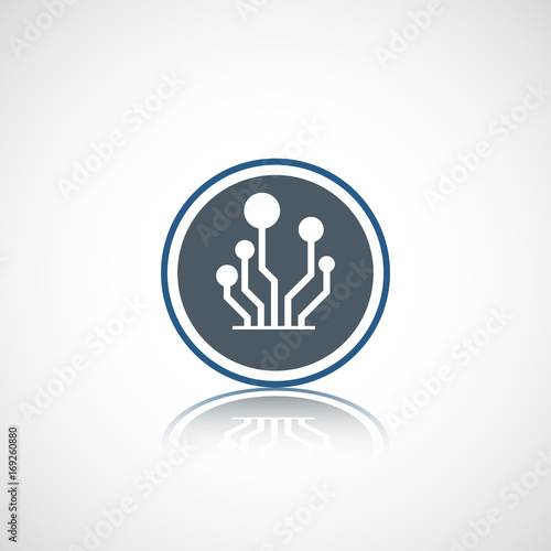 Abstract technology business company logo. © flexelf
