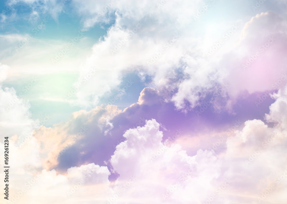 Obraz premium Colorful sky background.