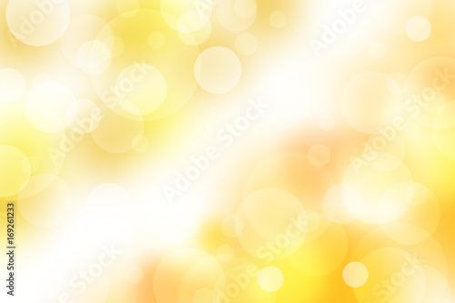 円、ボケ、丸、金色と黄色の背景 