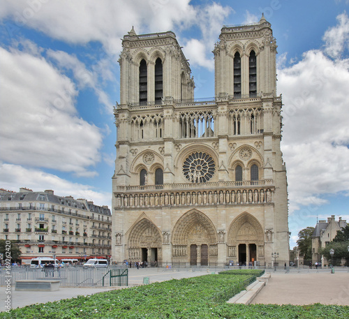 Notre-Dame Cathedral in Paris, France.