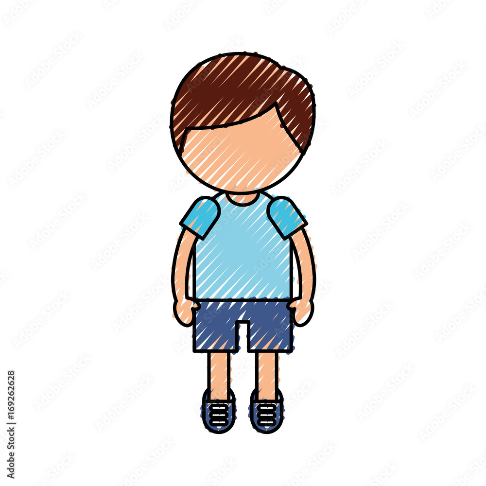 cute boy avatar character vector illustration design cute boy avatar character vector illustration design