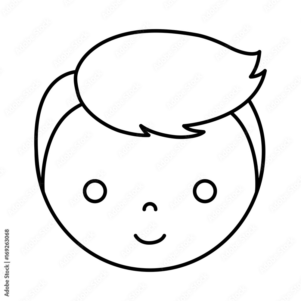 cartoon boy face icon over white background vector illustration cartoon boy face icon over white background vector illustration