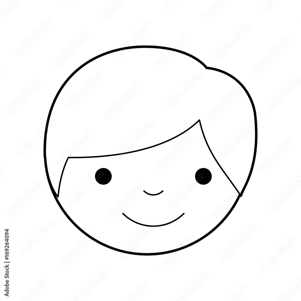 cute boy head avatar character vector illustration design cute boy head avatar character vector illustration design