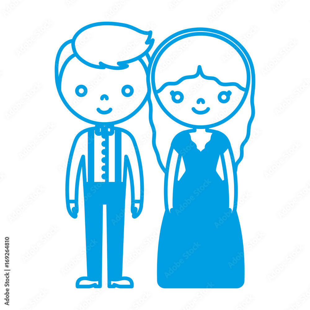 wedding couple icon over white background vector illustration wedding couple icon over white background vector illustration