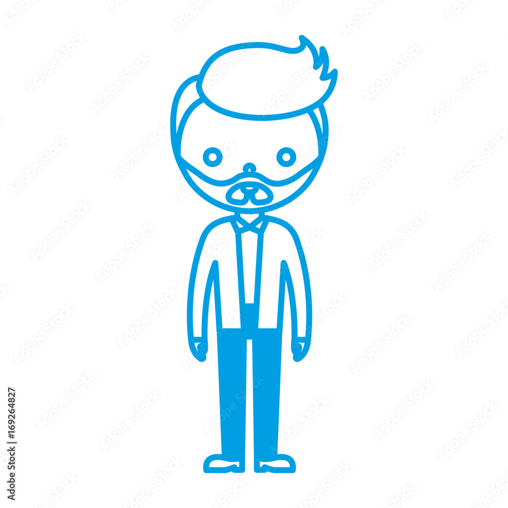 man with elegant clothes icon over white background vector illustration man with elegant clothes icon over white background vector illustration