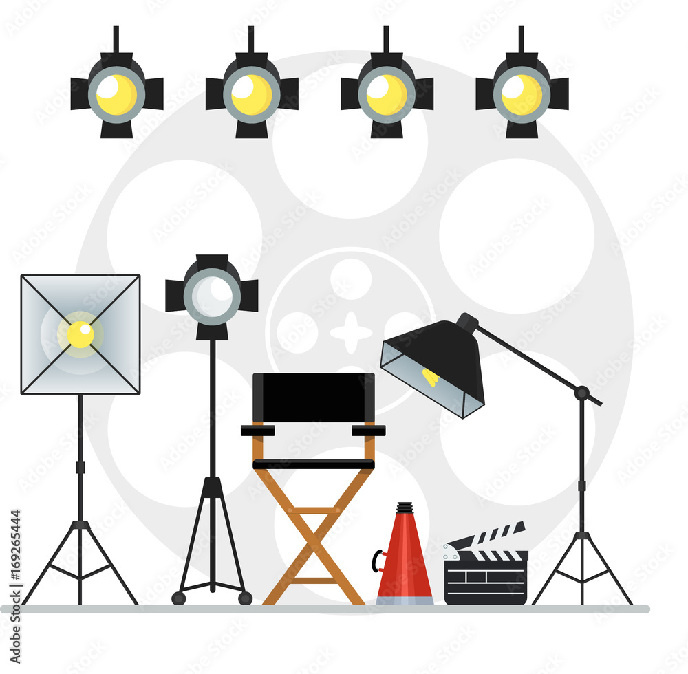 Obraz premium videoproduction studio concept