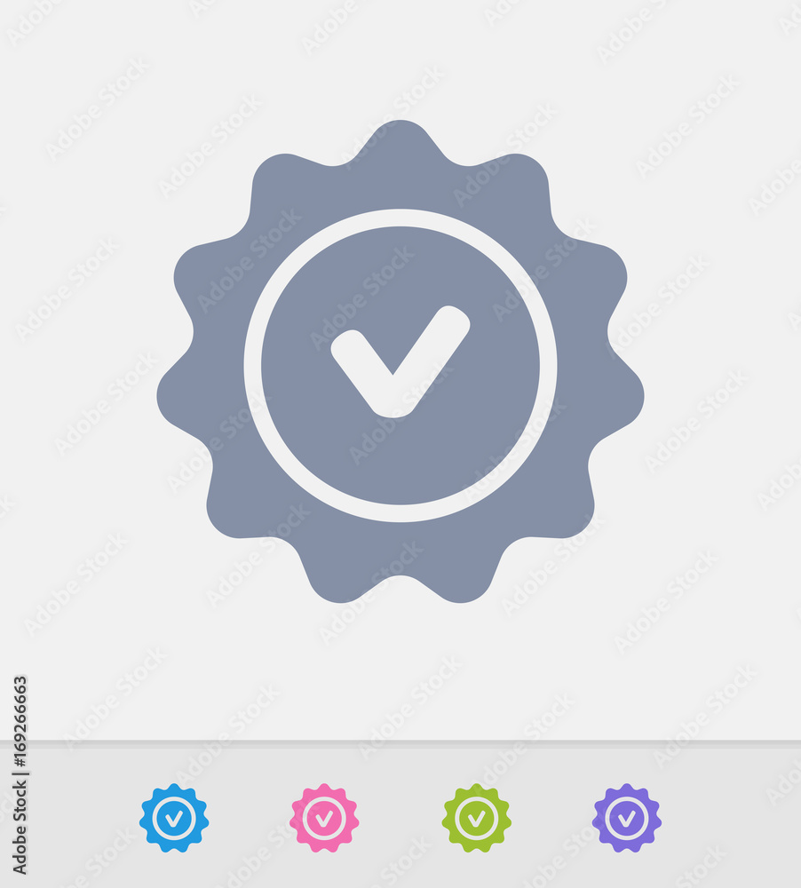 Vettoriale Stock Warranty Seal Granite Icons. A professional, pixel