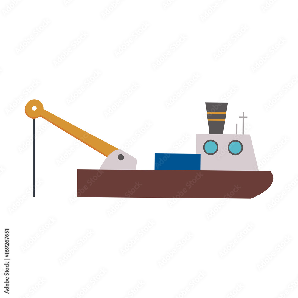 fishing boat icon image vector illustration design fishing boat icon image vector illustration design