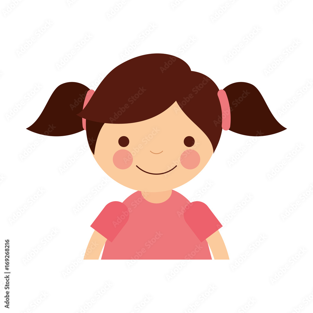 cute little girl character vector illustration design cute little girl character vector illustration design