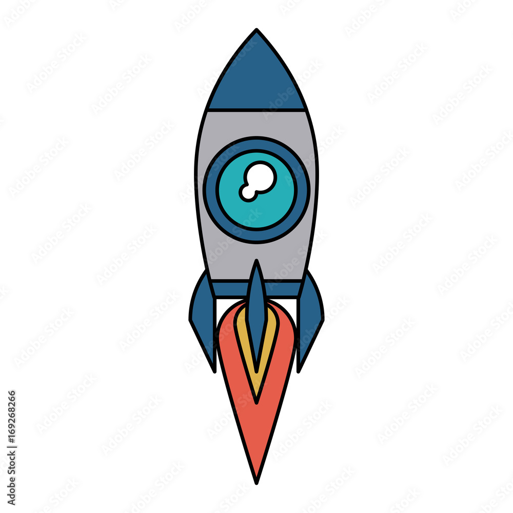 space rocket flying icon image vector illustration design space rocket flying icon image vector illustration design