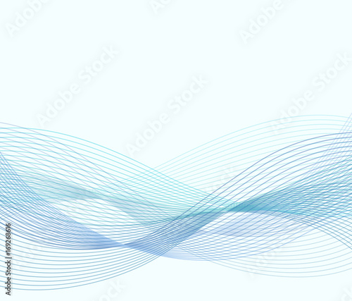 Abstract template of page with blue strips. Stock vector graphic design layout © pukach2012