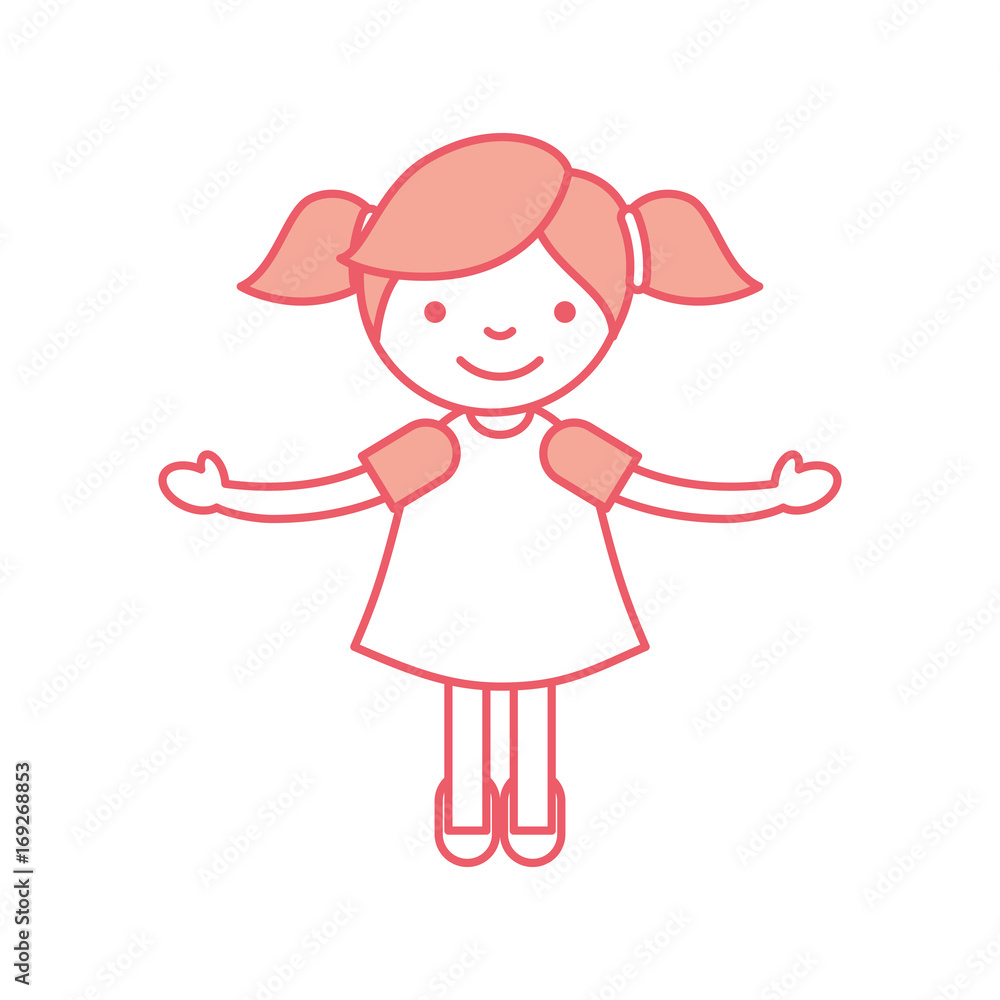 cute little girl character vector illustration design cute little girl character vector illustration design