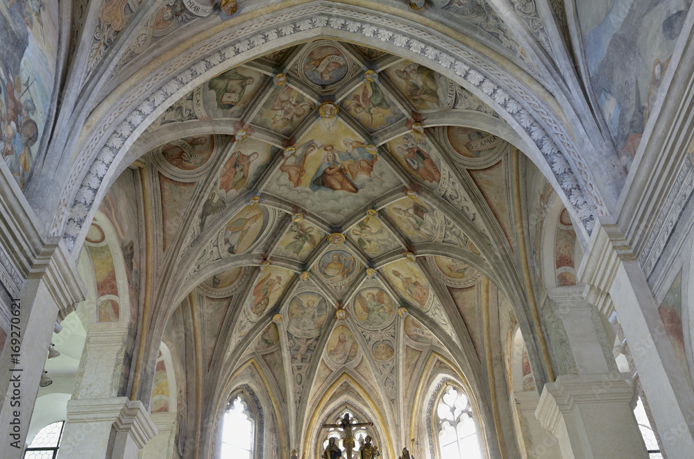 Gewölbe und Fresken der ehem. Klosterkirche Seeon