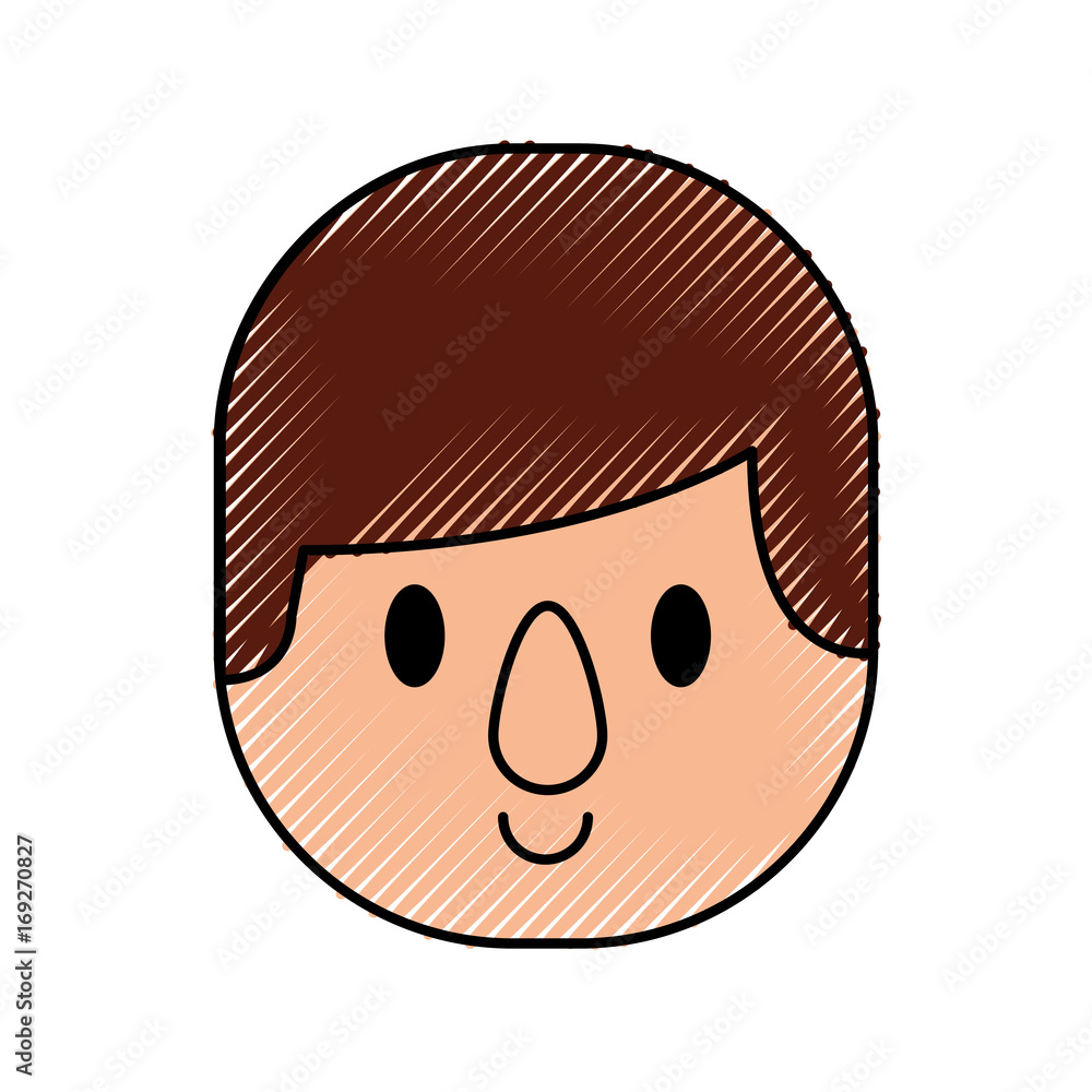 Fototapeta premium man avatar character icon vector illustration design