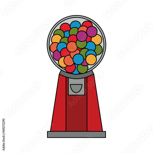 candy balls dispenser  icon image vector illustration design 