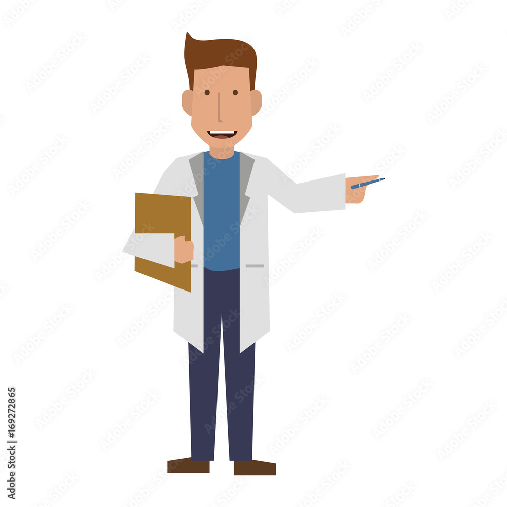 doctor or physician explaining with hand icon image vector illustration design doctor or physician explaining with hand icon image vector illustration design