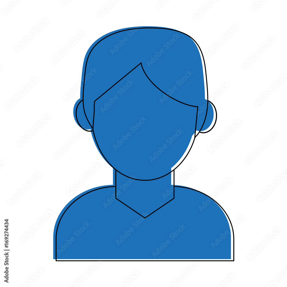 man avatar portrait icon image vector illustration design blue color man avatar portrait icon image vector illustration design blue color