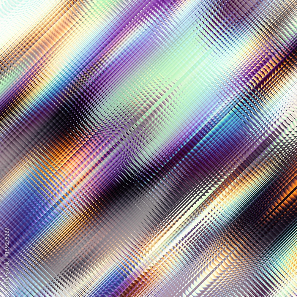 Blur diagonal background. Abstract futuristic fractal image. Glass and reflect imitation.
