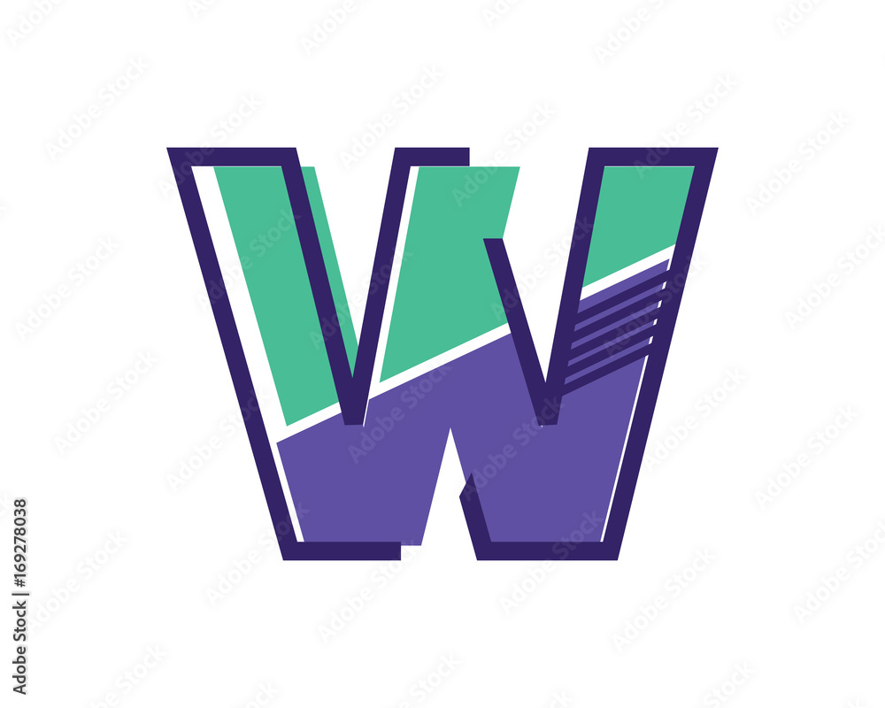 Modern W Alphabet Symbol Suitable For Technology Logo, Infographics, Print, Digital, Logo, Icon, Apps, T-Shirts and Other Marketing Material Purpose. Modern W Alphabet Symbol Suitable For Technology Logo, Infographics, Print, Digital, Logo, Icon, Apps, T-Shirts and Other Marketing Material Purpose.