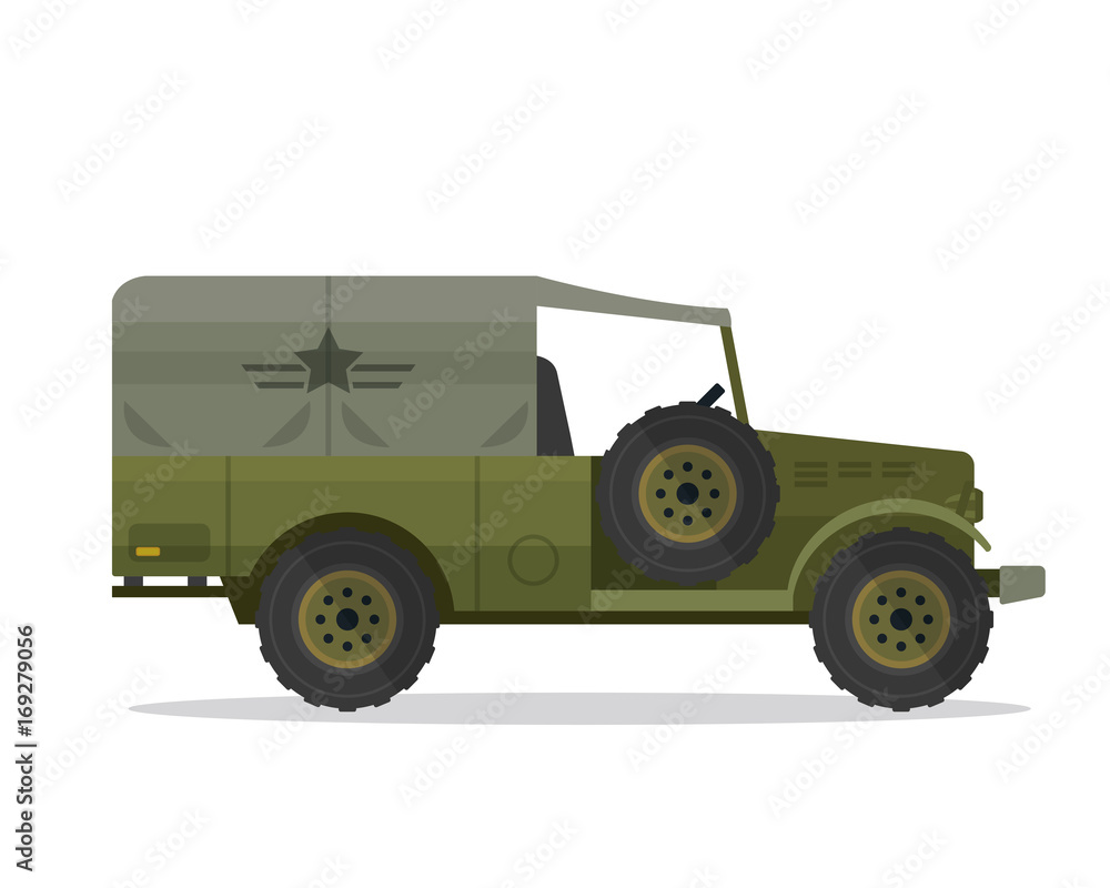 Modern Military Vehicle Illustration, Suitable For Game Asset, Icon, Infographic, and Other Military Graphic Purpose