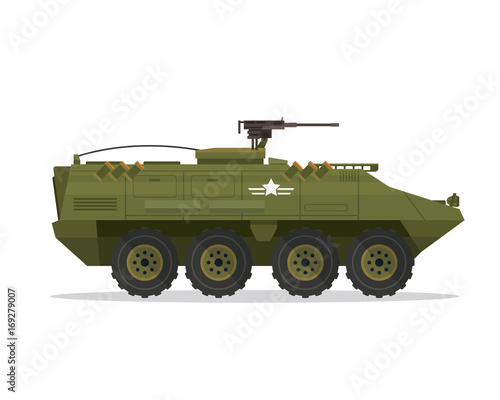 Modern Military Vehicle Illustration, Suitable For Game Asset, Icon, Infographic, and Other Military Graphic Purpose