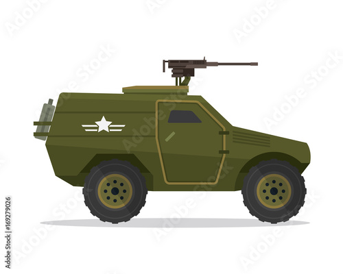 Modern Military Vehicle Illustration  Suitable For Game Asset  Icon  Infographic  and Other Military Graphic Purpose
