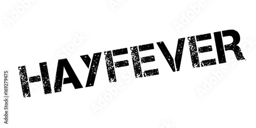 Hayfever rubber stamp. Grunge design with dust scratches. Effects can be easily removed for a clean, crisp look. Color is easily changed.
