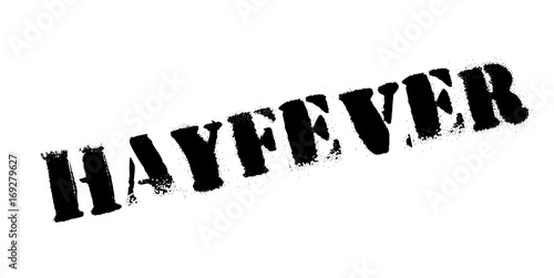 Hayfever rubber stamp. Grunge design with dust scratches. Effects can be easily removed for a clean, crisp look. Color is easily changed.