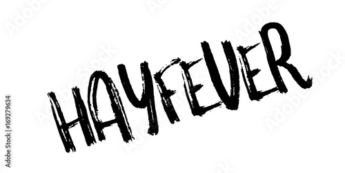 Hayfever rubber stamp. Grunge design with dust scratches. Effects can be easily removed for a clean, crisp look. Color is easily changed.