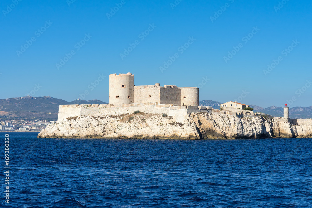 Sea castle, South of France, Castle on an Island