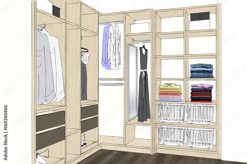 3D Wardrobe Interior Designing at Best Price in Delhi | S K Mechanical  Design Works Services