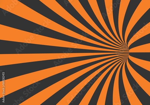 Illustration of Vector 3D Tunnel Background. Spiral Hole Illusion Template