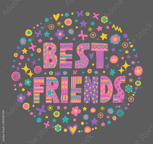 Word art Best friends