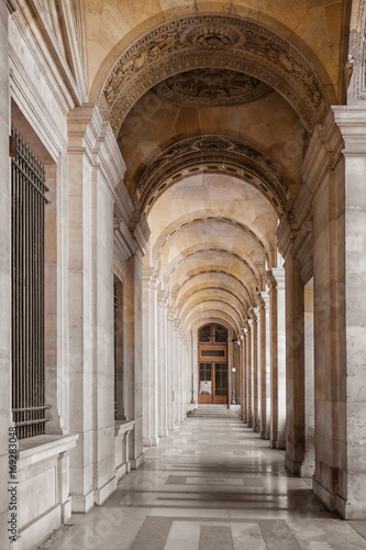 Beautiful corridor of old palace