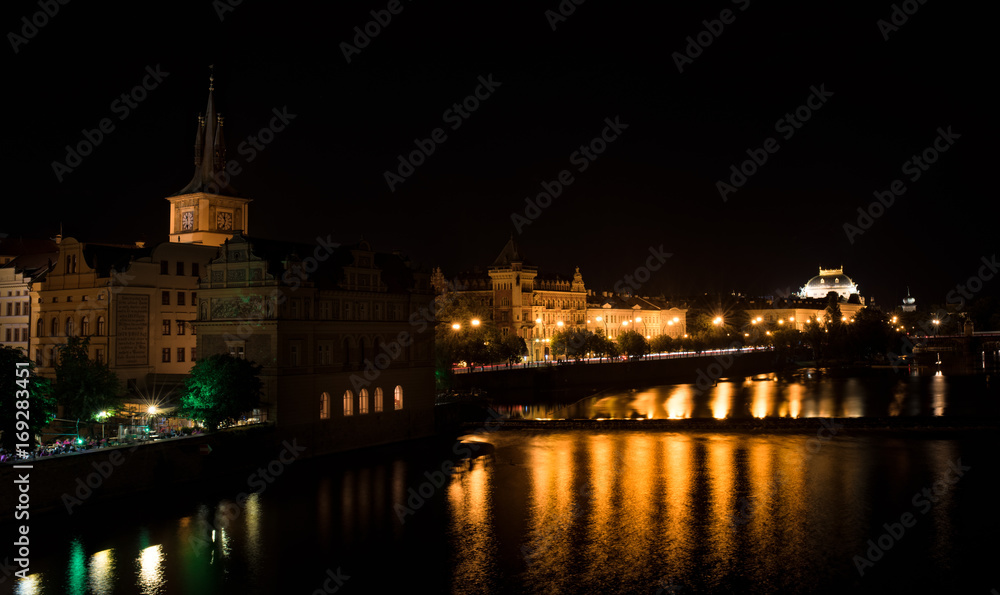 Prague at night