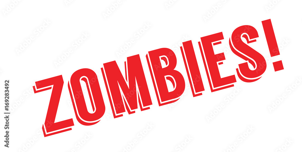 Zombies rubber stamp. Grunge design with dust scratches. Effects can be easily removed for a clean, crisp look. Color is easily changed. Zombies rubber stamp. Grunge design with dust scratches. Effects can be easily removed for a clean, crisp look. Color is easily changed.
