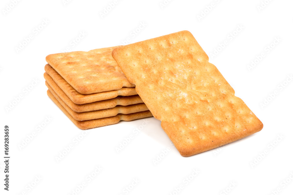 Stack of salty cracker Stack of salty cracker